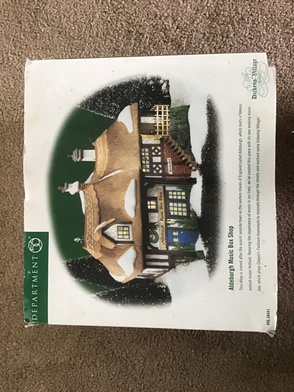Department 56 Aldeburgh Music Box Shop Limited Edition Retired NIB